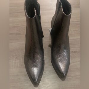 Metallic Ankle Boots